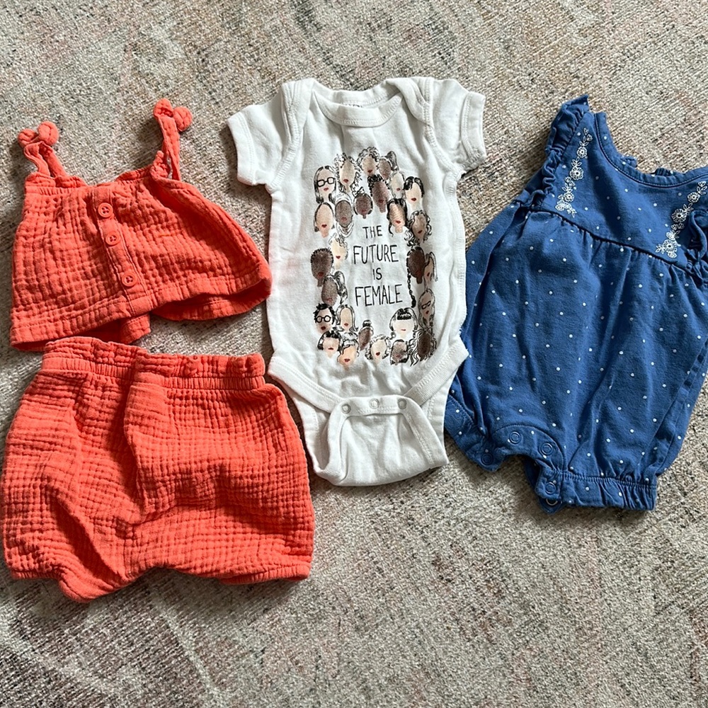 Newborn infant girl bundle